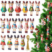 Decorazioni per Albero di Natale in Legno - 32 Pezzi - Rendimenti per Albero di Natale - Versatili per Albero di Natale - Decorazioni per Feste - 16 Stili