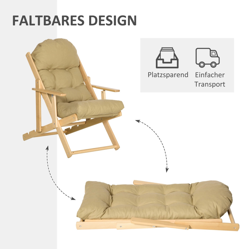 Poltrona Relax Reclinabile ¨C Minimal ¨C Marrone Legno