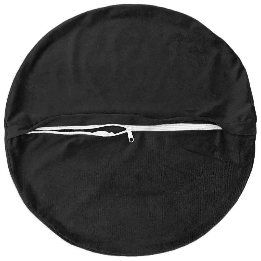 Federa 6 pcs HEERLEN Nero Ø 30 cm Velluto 921896