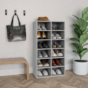 Scarpiera-Scaffale per scarpe Grigio Sonoma 54x34x100,5 cm in Legno Multistrato