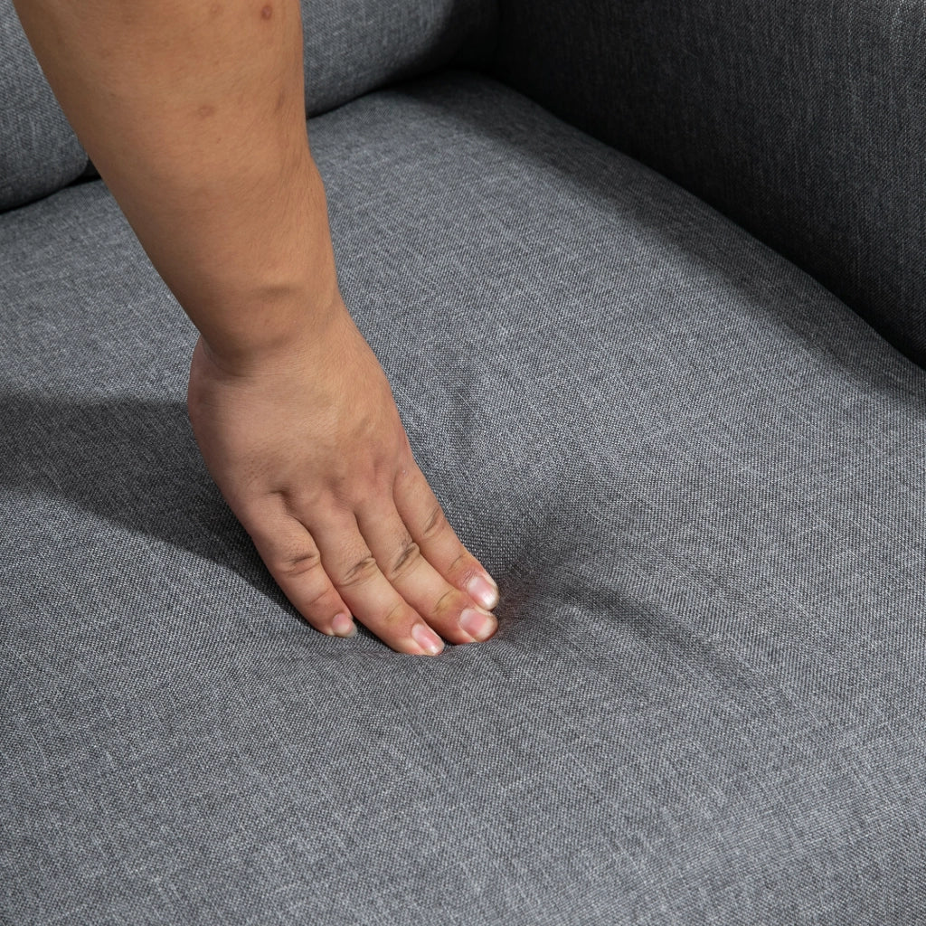 POLTRONA Relax reclinabile in poliestere grigio fino a 155° portata 150 kg