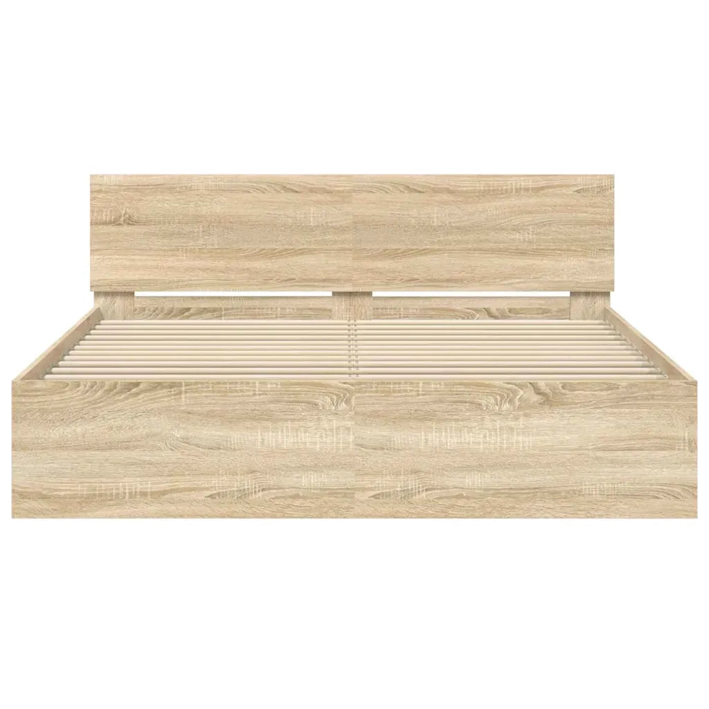 Struttura del letto Sonoma 152 x 203 cm Legno multistrato 3402861