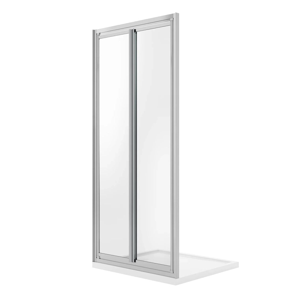 Porta Doccia 75CM H198 Cristallo Trasparente Apertura Saloon con Doppia Anta Battente mod. West
