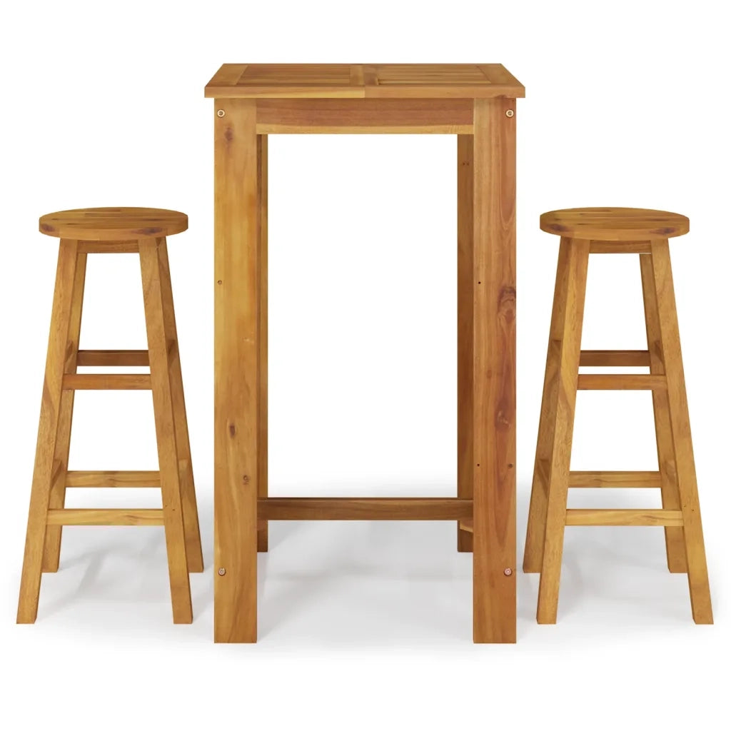 Set da Bar da Giardino 3 pz in Legno Massello di Acacia 3154388