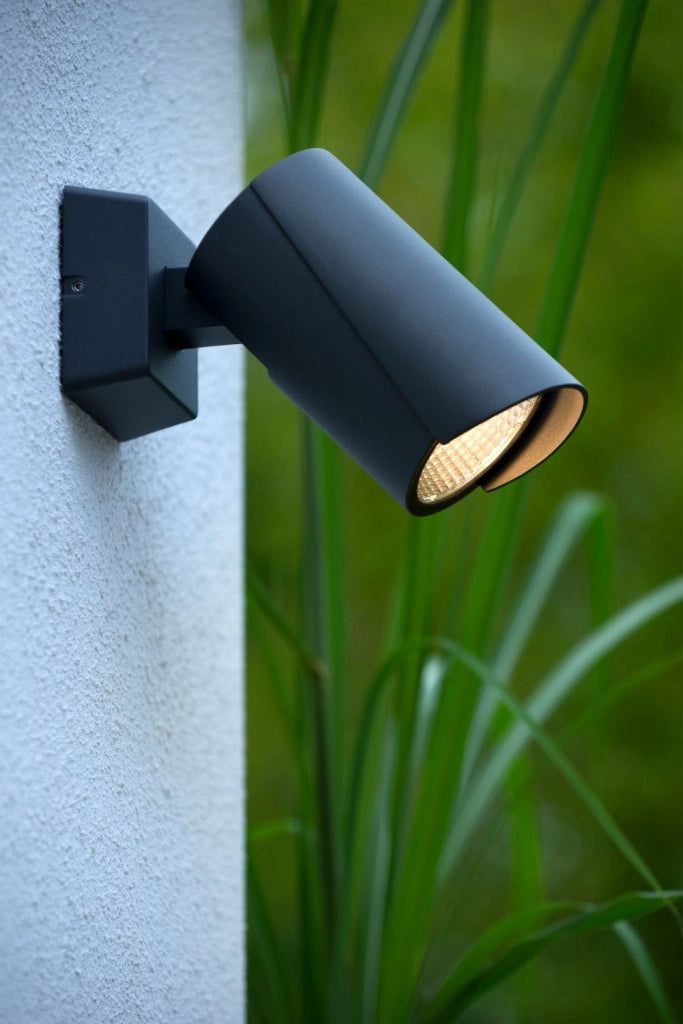 Applique Lucide Manal LED 12W 3000K nera IP65 988lm