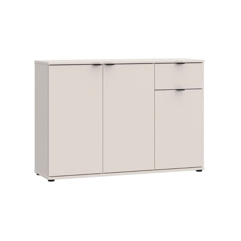 Mobile multiuso Segno con tre ante e 1 cassetto L 120 cm colore cashmere