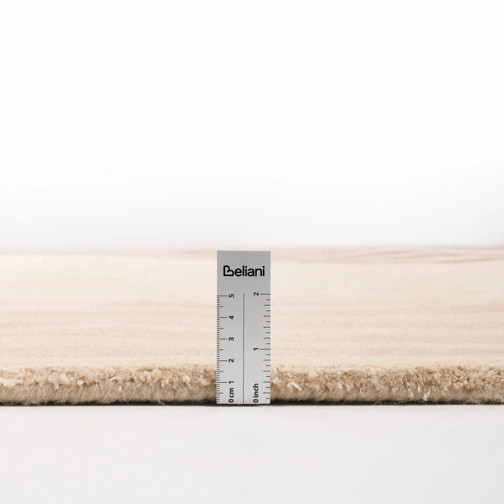 Tappeto beige in viscosa e lana Forma rettangolare Motivo geometrico 200 x 300 cm Stile moderno Soggiorno