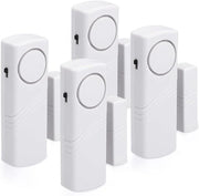 Alarme per porte e finestre 4 canali - Sistema di allarme anti-intrusione senza fili - Allarme di intrusione domestico - Comando magnetico - 100 dB