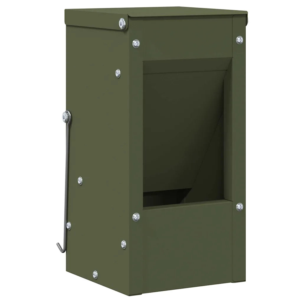 Mangiatore per conigli Verde oliva 12,5 x 12,5 x 25 cm CFW8998774