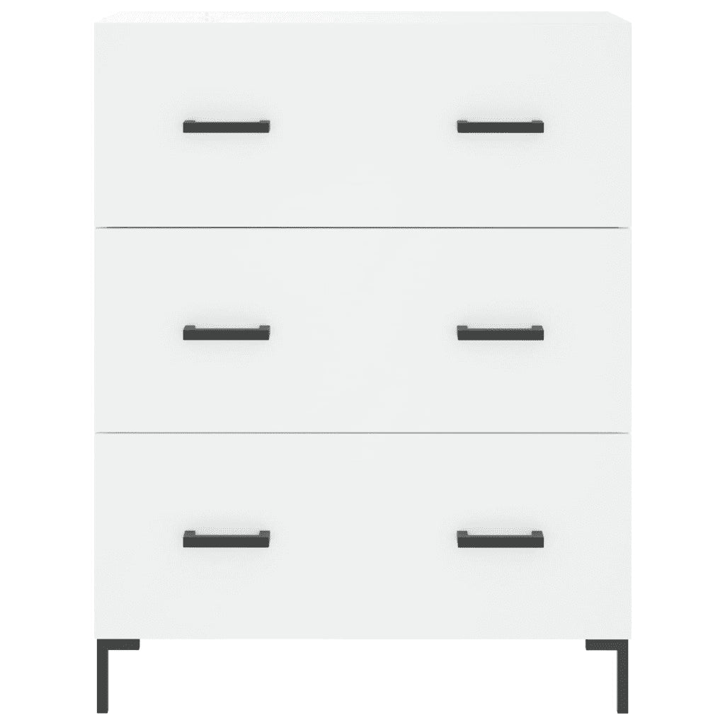 Credenza | Madia | Buffet da pranzo | Armadio da pranzo Bianca 69,5x34x180 cm in Legno Multistrato