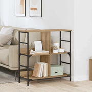 Libreria-Scaffale per Libri-Mobile di Stoccaggio rovere artigianale 78.5 x 33 x 82 cm Legno multistrato
