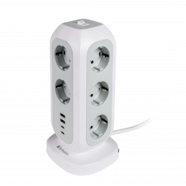 Verbatim 49547 prolunghe e multiple 11 presa(e) ac interno bianco