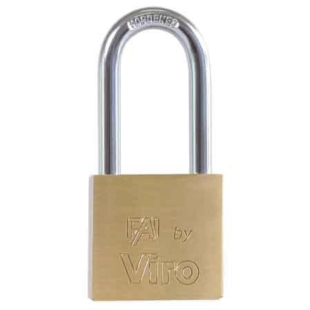LUCCHETTO AD ARCO LUNGO 'FAI' 40x42 mm - VIRO