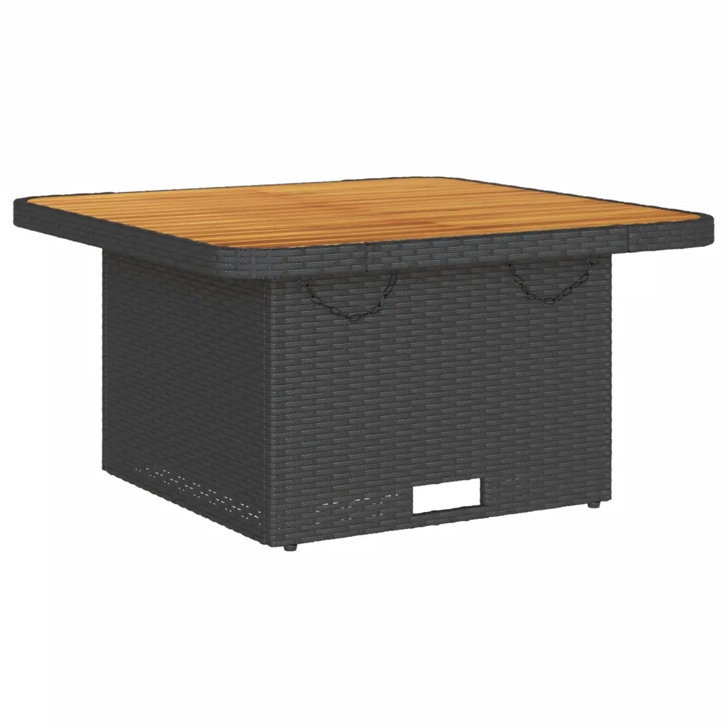 Set Salotto da Giardino con Cuscini 7pz Nero Polyrattan 3262379