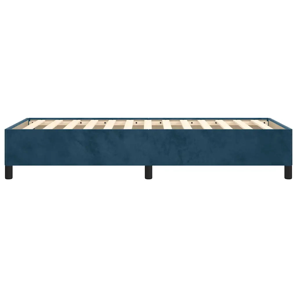Letto singolo | Letto per adulti | Giroletto senza Materasso Blu Scuro 100x200 cm in Velluto