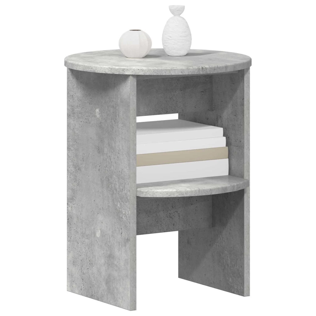 Mobile laterale | Tavolo laterale | Tavolino 2 pz Grigio Cemento ?40 x 50 cm