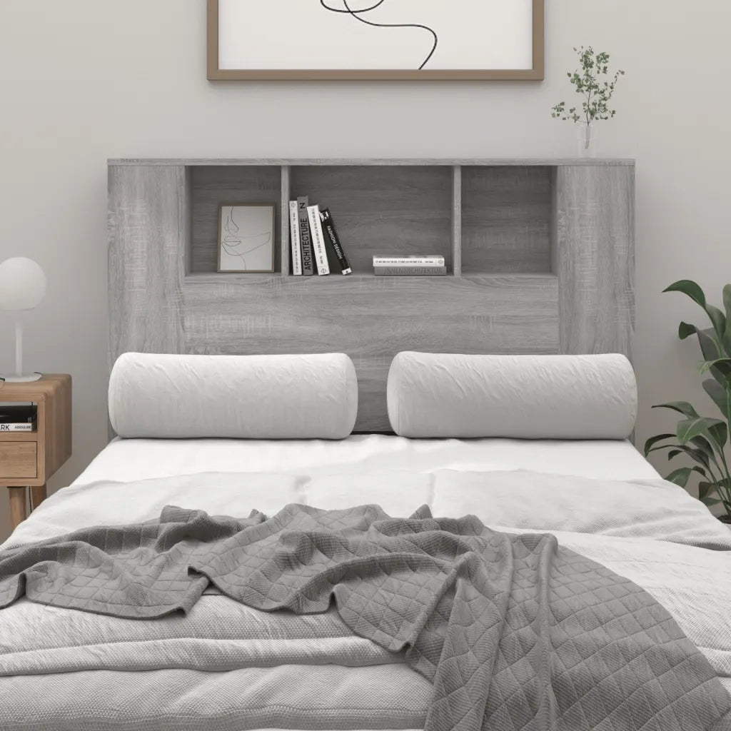 Testiera | Testata con Scomparti Grigio Sonoma 120x18,5x102,5 cm