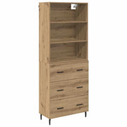 Credenza | Madia | Buffet da pranzo | Armadio da pranzo con cassetto Rovere artigianale 69,5 x 34 x 180 cm