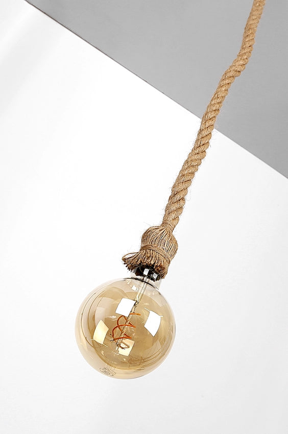 Sospensione Candellux corda sisal marrone E27 100 cm