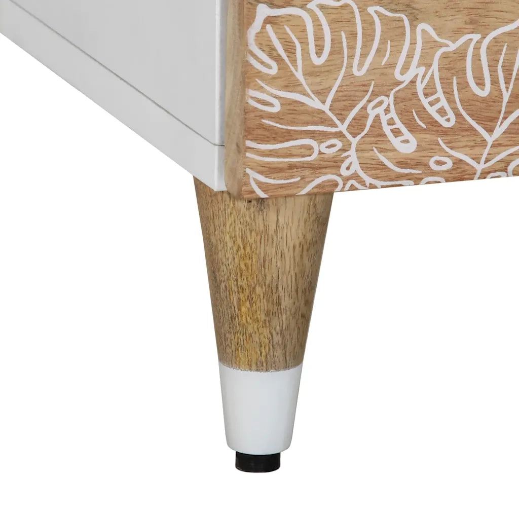 Mobile TV | Armadietto TV | Mobile Porta TV 100x33,5x46 cm in Legno Massello di Mango