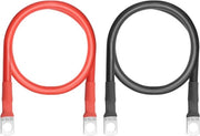 Due cavi di ricarica per auto 5 AWG 16 mm² cavo di ricarica 50 cm cavo di ricarica batteria 12 V cavo in rame cavo di corrente in rame con anelli per motorino, pannelli solari, autoaccu, cavo di massa per camion (8 mm)