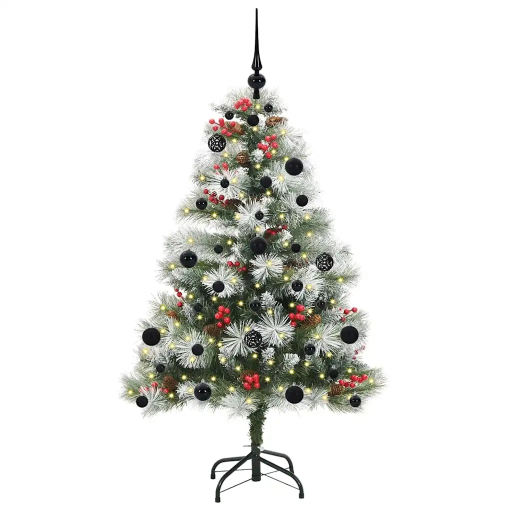Albero di Natale artificiale Verde e bianco 150 cm 3395171