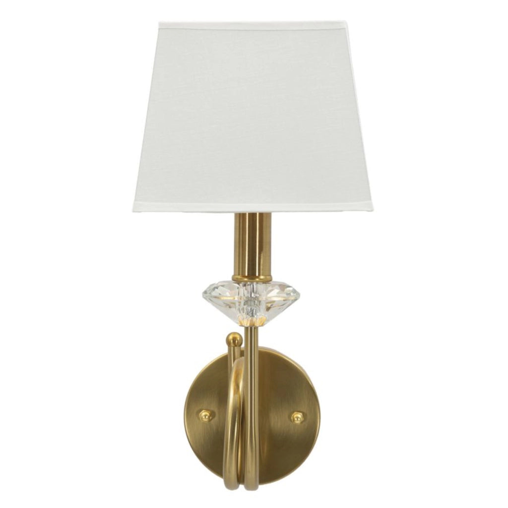 Lampada a Parete VKH910, Bianco, Tessuto, 18x24x40 cm