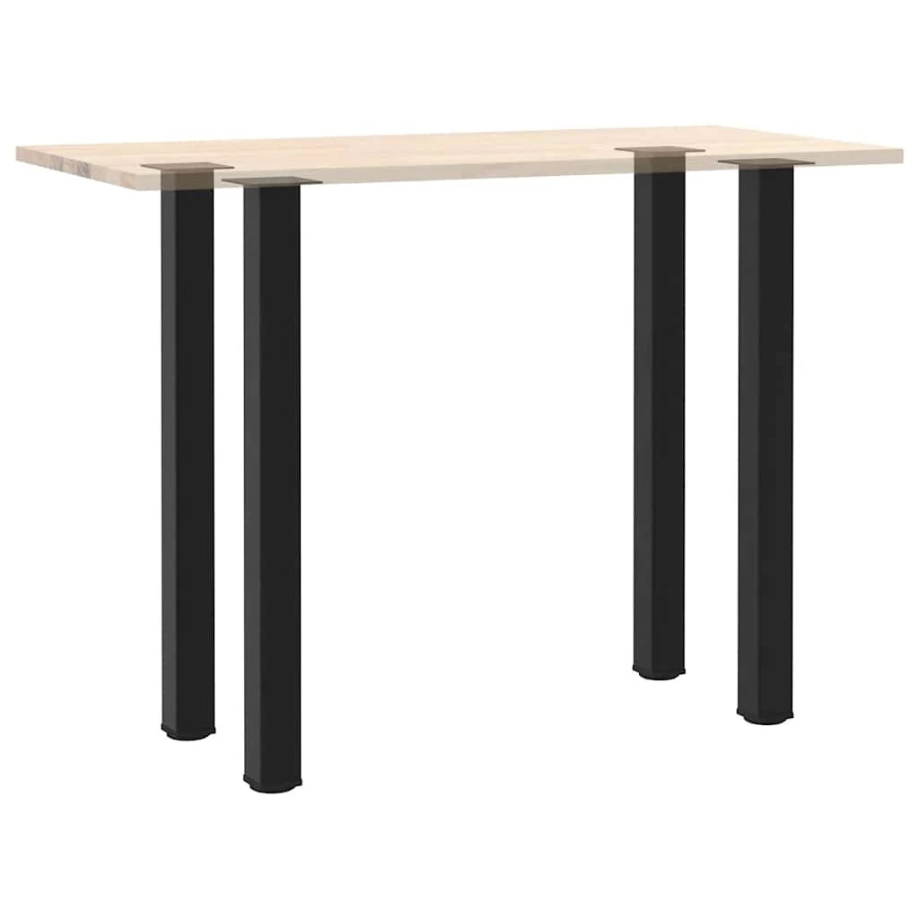 Set di 4 gambe moderne regolabili per tavolo da bar 110-112 cm in acciaio verniciato a polvere nero 02_0056777
