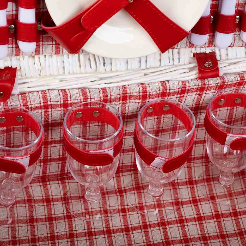 Cesto pic-nic bianco 40x28x19h