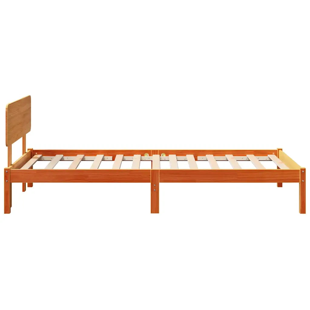 Struttura del letto Marrone cerato 90 x 190 cm Pino massello 872130