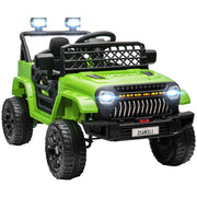 Automobile Elettrica per Bambini ¨C zephmum ¨C Verde, Telecomando, Batteria 12V