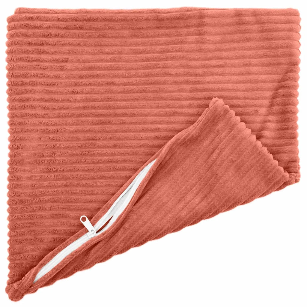 Federa 6 pcs HEERLEN Rosso Arancio 35 x 35 cm corduroy 908082
