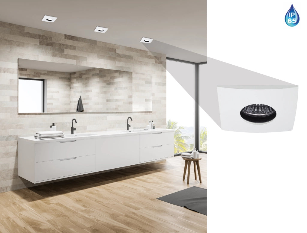 Faretto da incasso quadrato bianco 1xMR16 SH-13 Candellux