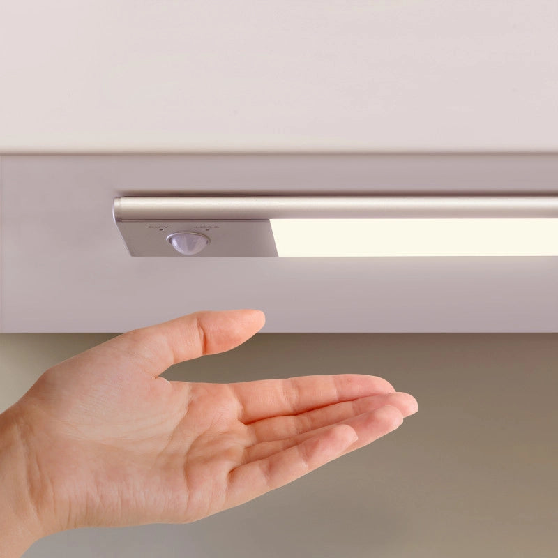 Lampada LED ricaricabile con USB Kaus con sensore di movimento, L600mm, Tecnoplastica e Alluminio, Anodizzato opaco