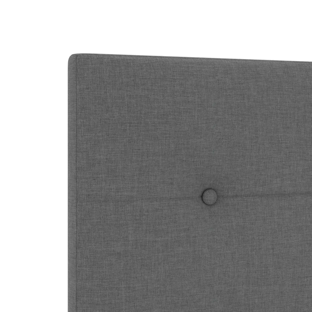 Letto ottomano con materasso 2 pz Grigio Scuro Tessuto 3457849