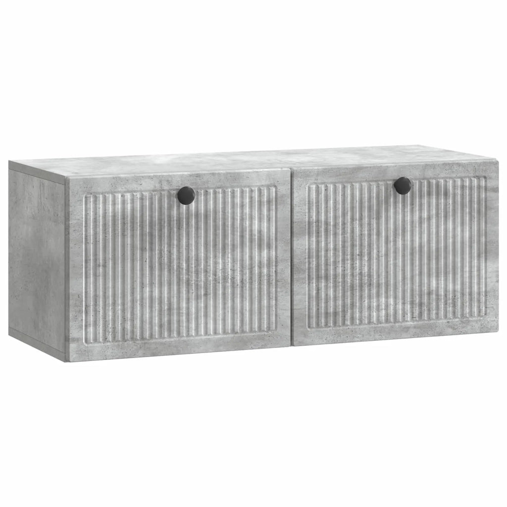 Mobile Porta TV da Muro-Credenza per TV sospesa Grigio Cemento 78,5 x 31 x 30 cm 312489