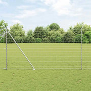 Recinzione con Posto Argento 1,5 x 10 m Acciaio 3350754