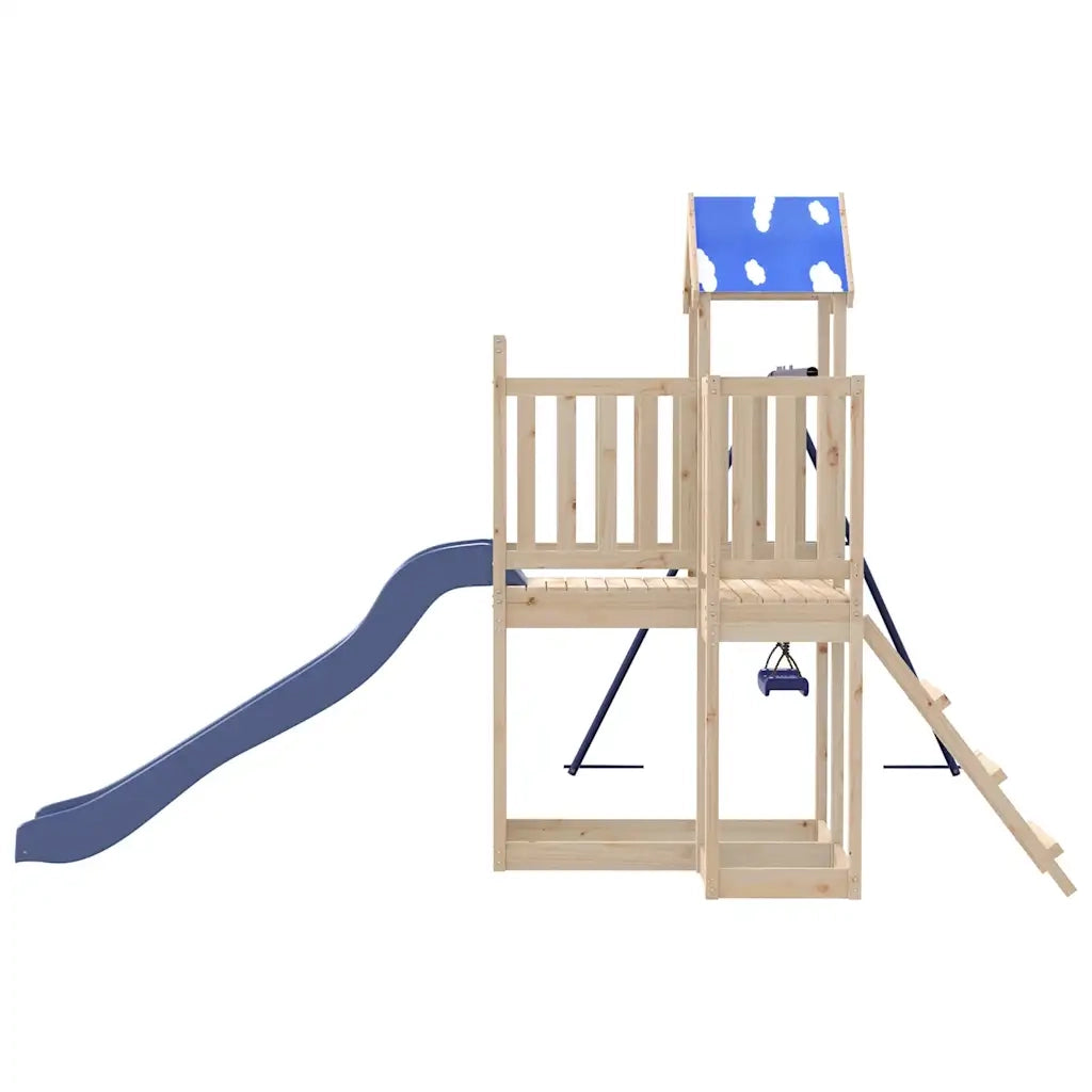 Set da Gioco da Esterno in Legno Massello di Pino CFW1680668