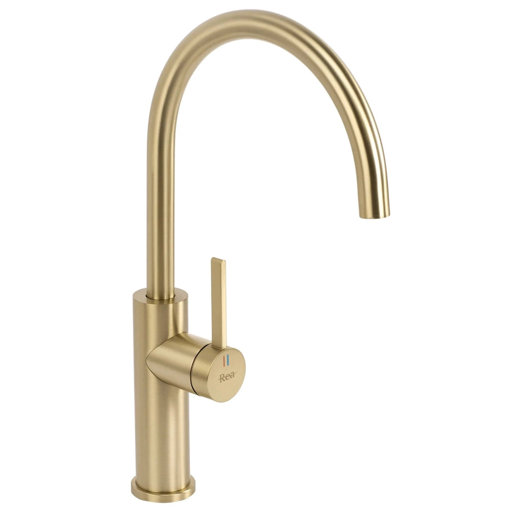 Rubinetto Da Cucina Rea Rivo Brush Gold