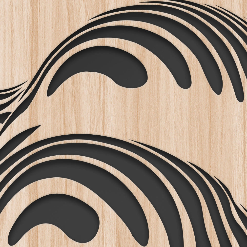 NAKED - Quadro arredo LASERCUT composito Legno e PVC Misura: 60x60 cm