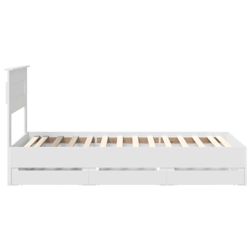 Struttura del letto-Giroletto-Rete del Letto Bianco 100 x 200 cm Legno Ingegnerizzato 690480