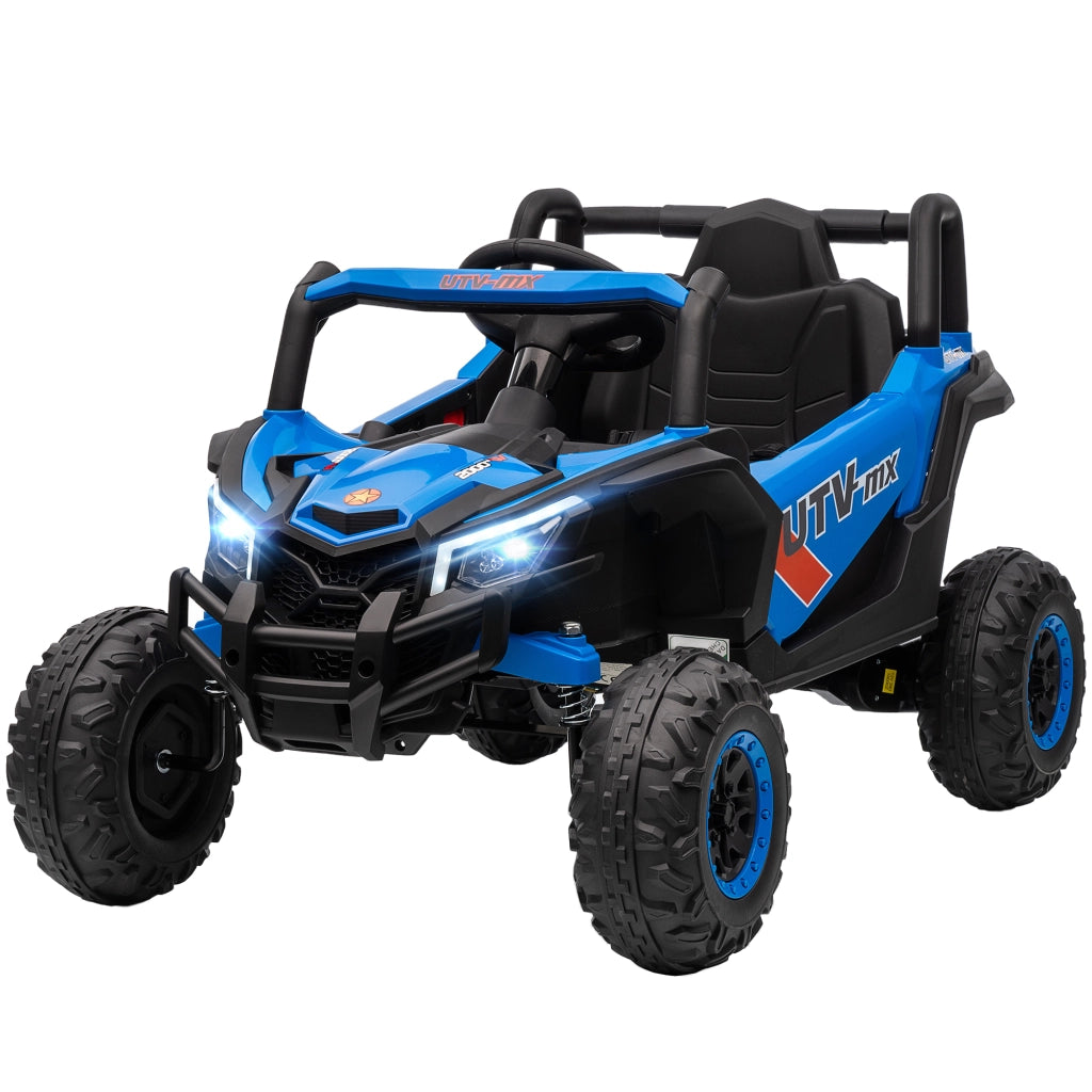 Casetta UTV Elettrica per Bambini ¨C Zephmum ¨C Blu, 12V, Telecomando 2.4G