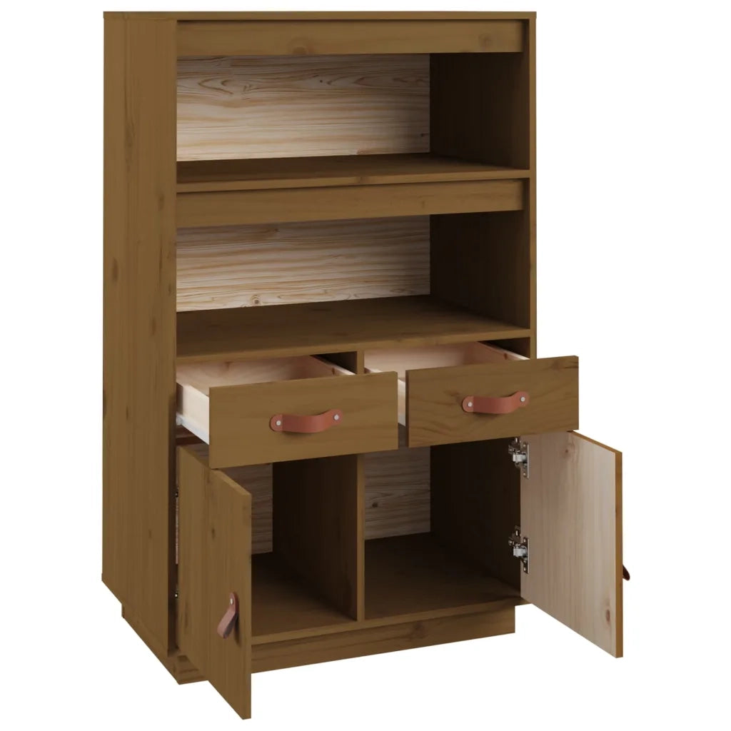 Credenza ambra 67x40x108,5 cm in Legno Massello di Pino 820160