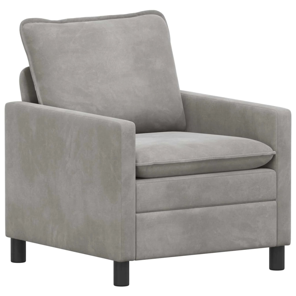 Set di divani 2 pcs Grigio Chiaro 196 x 81 x 87,5 cm Velluto 3417109