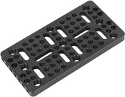 Piattaforma di montaggio in alluminio - Possibilità di fissaggio - 1/4"-20/3/8"-16 viti a dado - Leggera - Multifunzionale - Inclusa chiave a ingranaggi - Piattaforma di montaggio