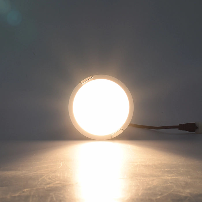 FARETTO LED DA INCASSO 5W ALTA LUMINOSITA' DESIGN MODERNO TONDO IN ALLUMINIO BIANCO - ILLUMINAZIONE ACCOGLIENTE 3000K