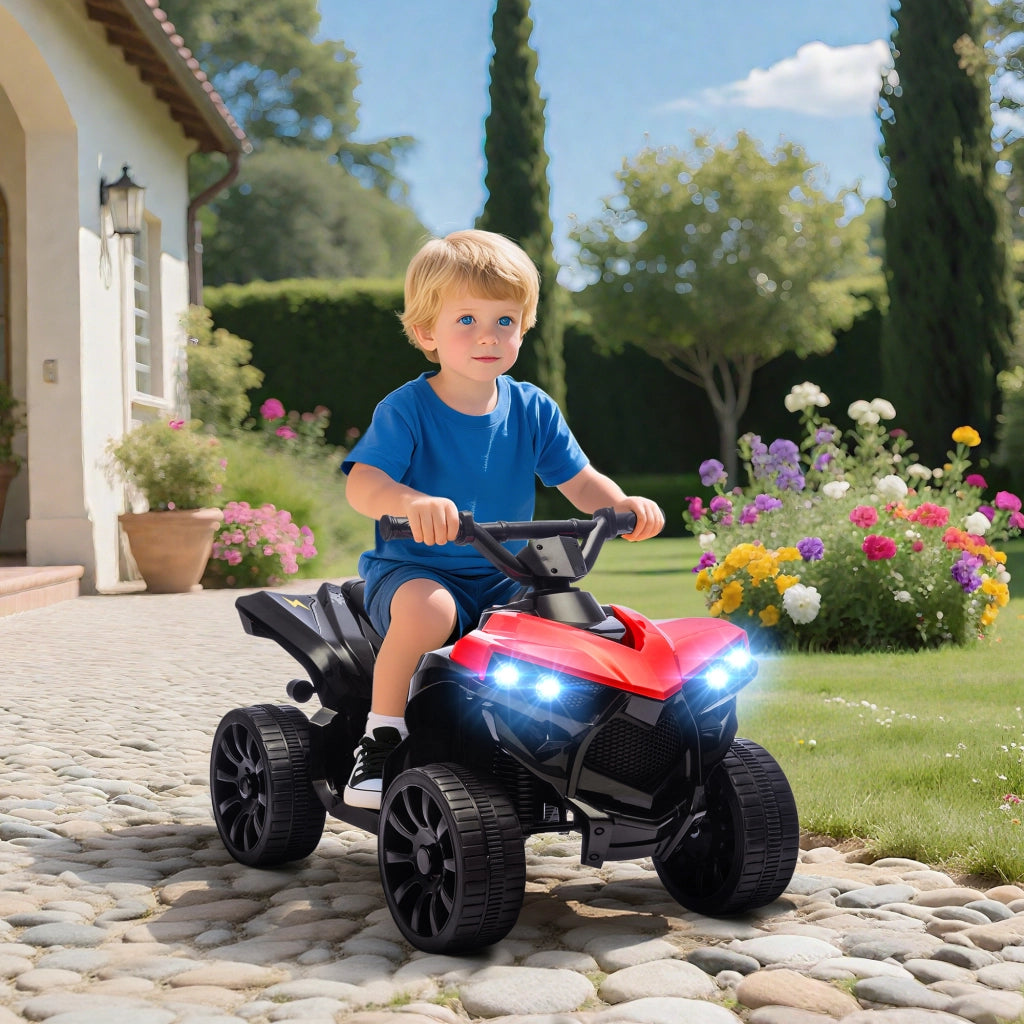 Quad Elettrico per Bambini 6V ¨C zephmum ¨C 70x42x45 cm Rosso