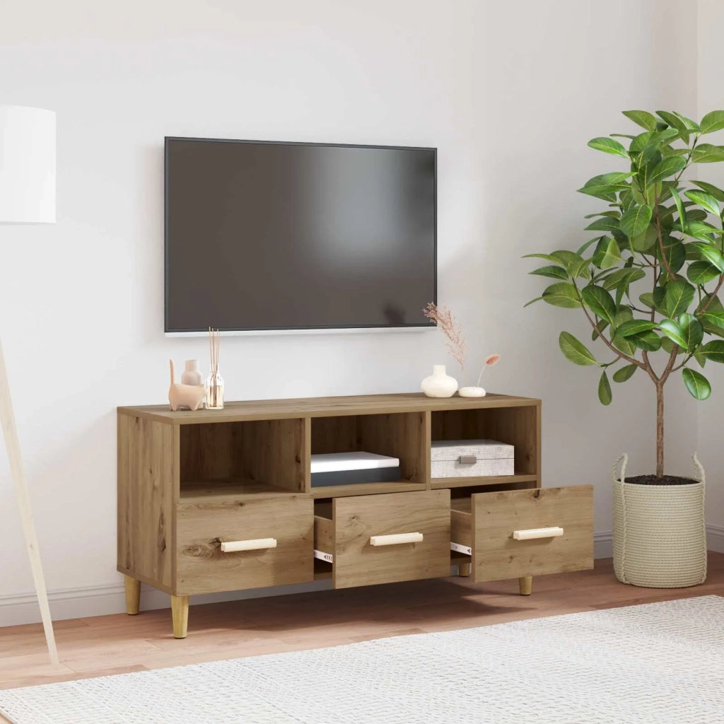 Mobile TV Rovere Artigianale 102 x 36 x 50 cm Legno multistrato 8004200