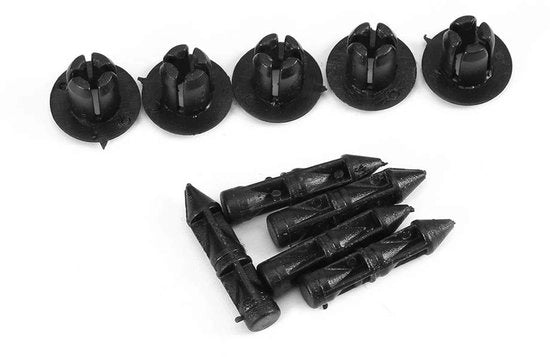 Clips di fissaggio 100 pezzi - Plastica - Viti universali a espansione - Auto/Moto - Duraturo - Accessorio di riparazione essenziale - Clip per pannelli