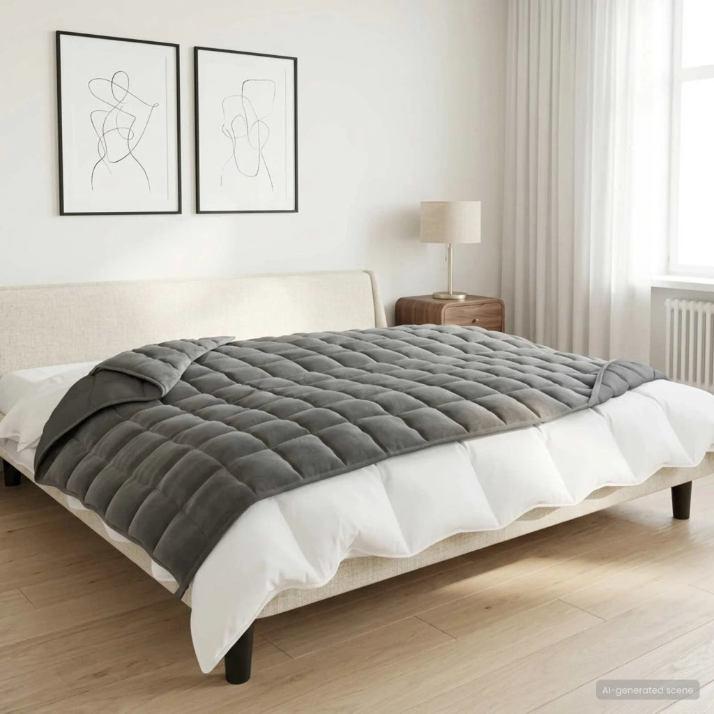 Coperta Ponderata Antracite 140 x 200 cm 6 kg 100% Cotone 205T 3442977